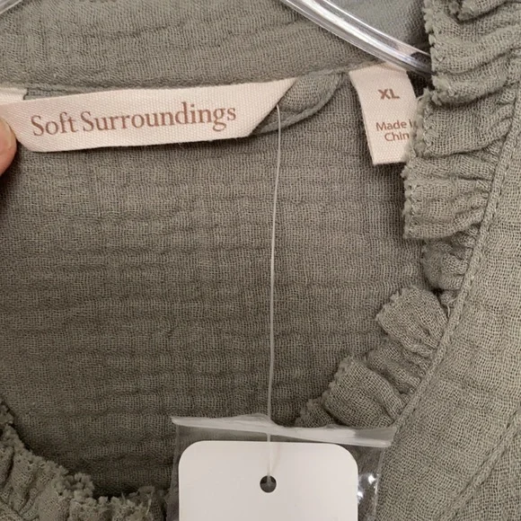 NWT Soft Surroundings Big Sur Gauze Dress Size XL - Picture 7 of 12